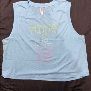 GURU Active Light Blue V-Neck Workout Tee